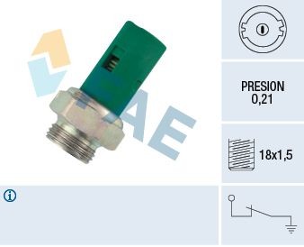 FAE Interruptor de pressão do óleo 12490 Conector de pressão de óleo motor FAE MASTER 12490 baratos