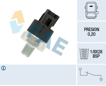 FAE Õlisurvelülitus 12550 Õlisurvelülitus FAE Citroën C8 12550