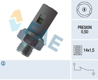 FAE Oliedruksensor 12636 FAE 12636 Oliedruksensor Suzuki SJ Cabrio prijs