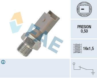 FAE Öljynpainekytkin 12640 hinta Peugeot 3H Öljynpainekytkin 12640 FAE