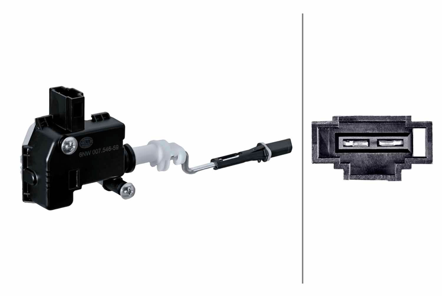 HELLA Seadeelement, paagi klapp 6NW 007 546-591 6NW 007 546-591 Æarniir, paagiluuk SMART CITY-COUPE HELLA