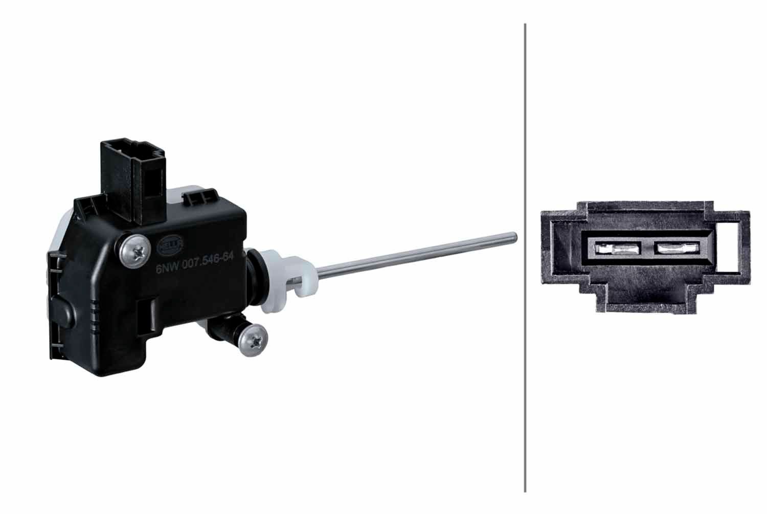 HELLA Aktuator, tankklap 6NW 007 546-641 6NW 007 546-641 Hænsel tankdæksel CUPRA ATECA HELLA
