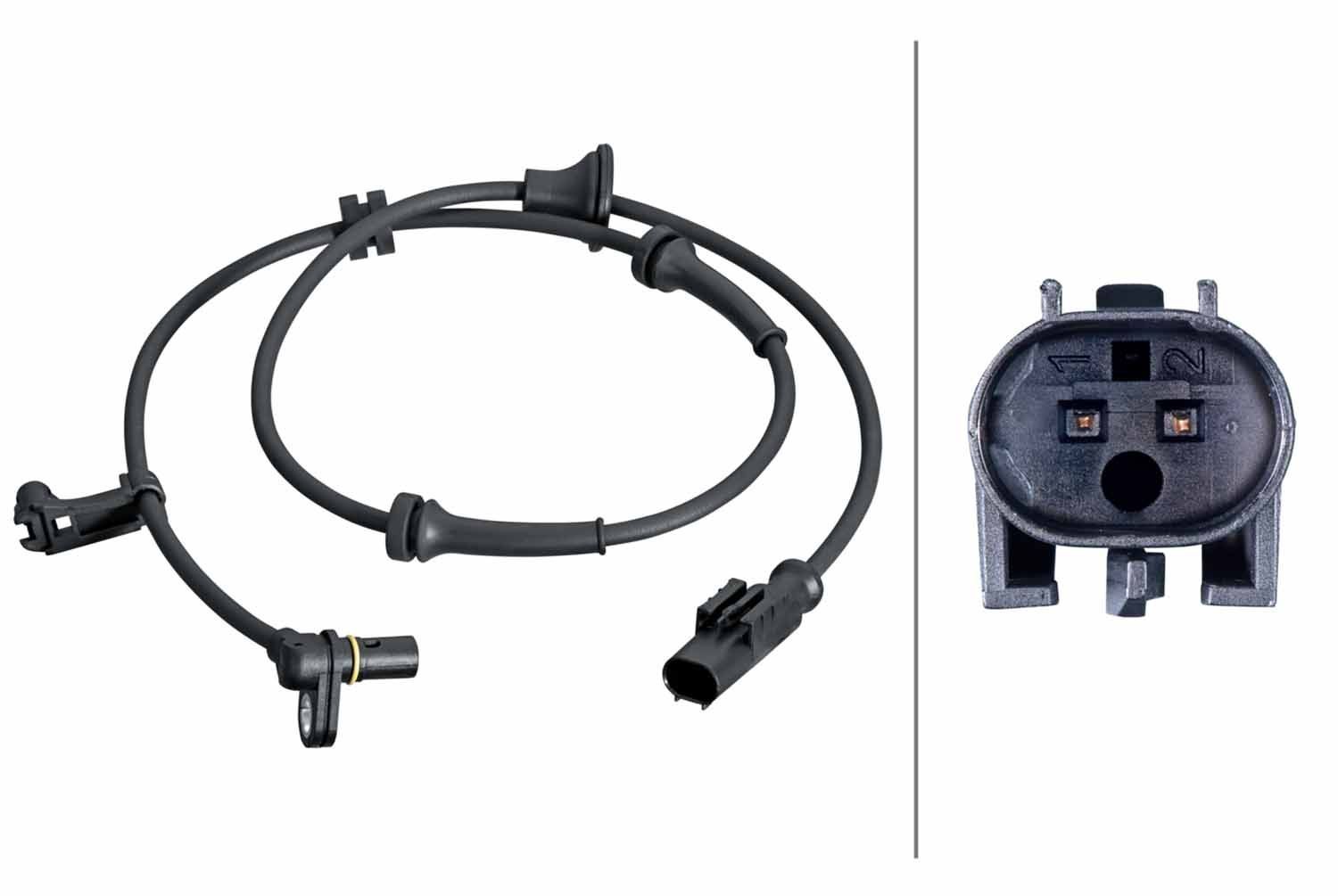 HELLA Αισθητήρας, στροφές τροχού 6PU 358 251-101 Αισθητήρας ABS HELLA 307 6PU 358 251-101 φθηνά