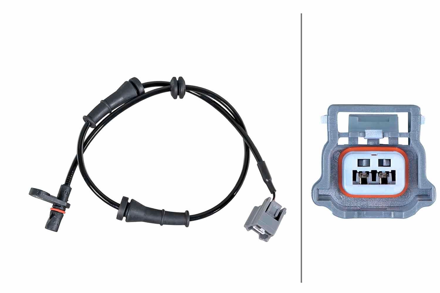 HELLA Snímač počtu otáčok kolesa 6PU 358 252-281 Čidlo abs HELLA NAVARA 6PU 358 252-281 lacné