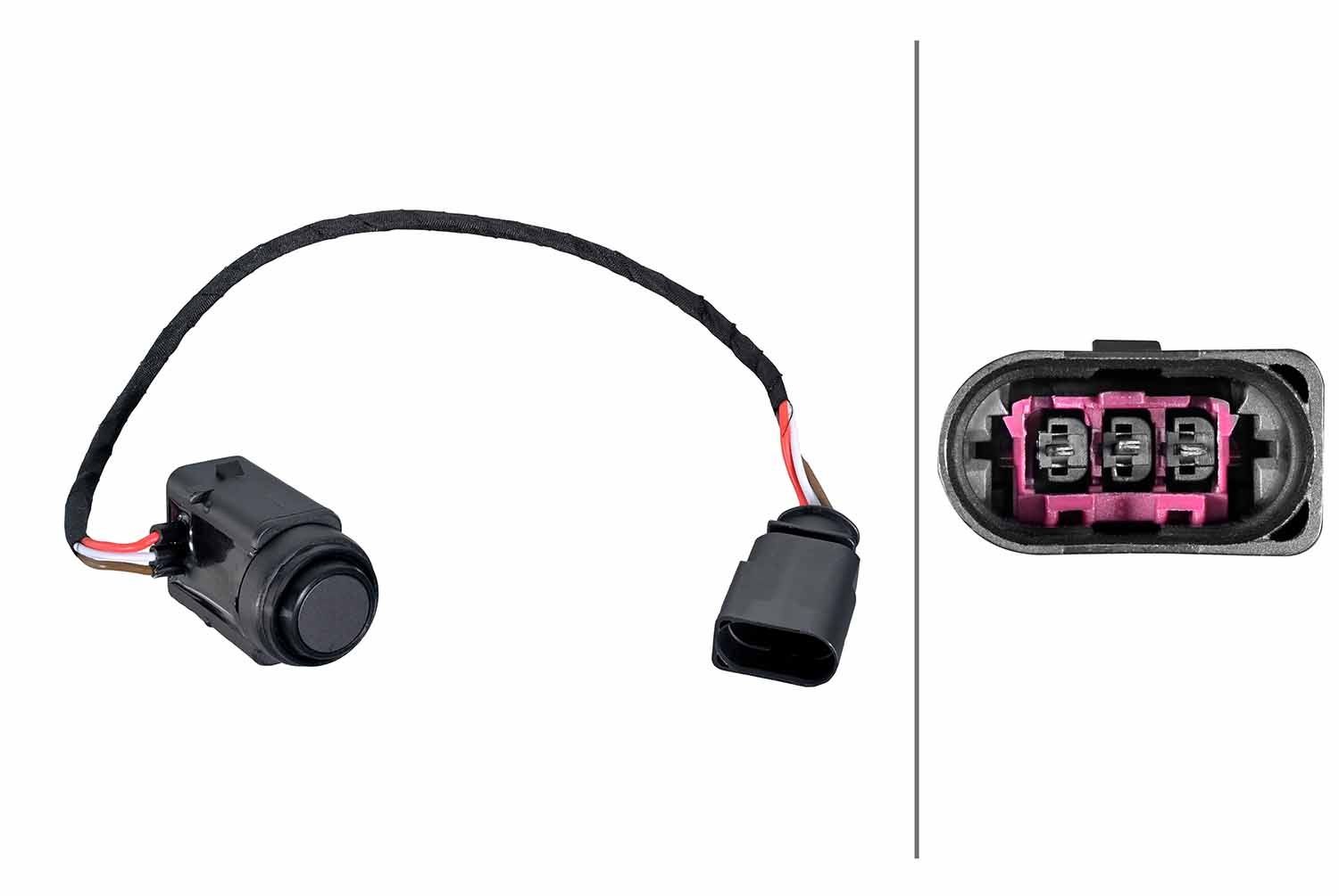 HELLA Parkoló szenzor 6PX 358 270-791 Belső / kényelmi BENTLEY Continental GTC: Parkoló szenzor HELLA 6PX 358 270-791