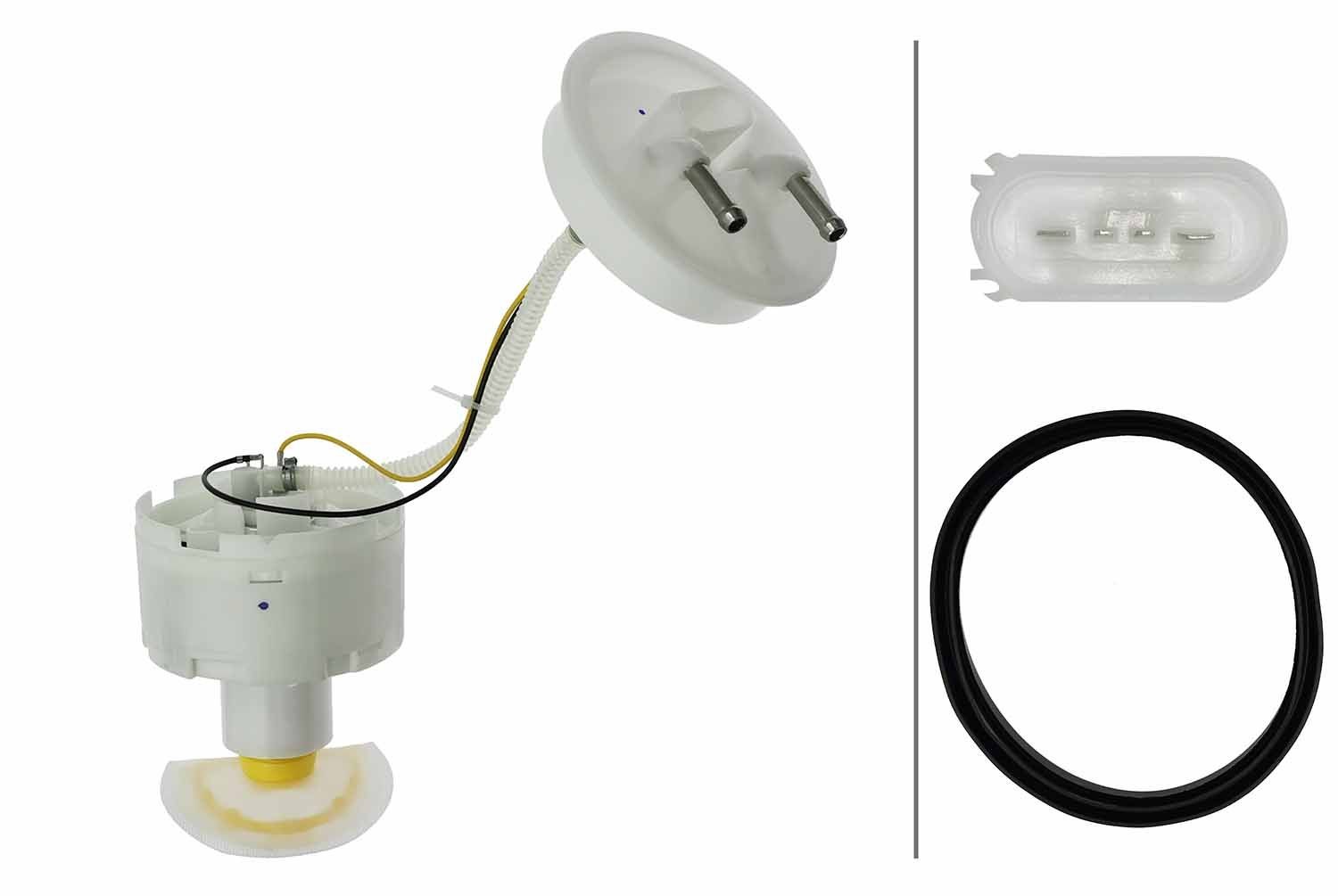 HELLA Brændstof, føderdel 8TF 358 314-971 8TF 358 314-971 Brændstofpumpe HELLA AUDI A1