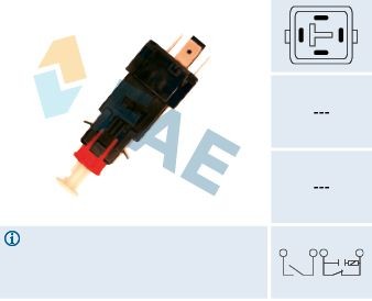 FAE Interruttore pedale freno 24519 FAE 24519 Sensore pedale freno Volvo 850 originali