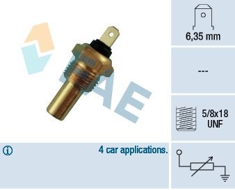 FAE Sensor, coolant temperature 31210 31210 FAE temperature sensor FORD USA EXPEDITION