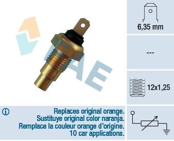 FAE Andur, Jahutusvedeliku temp. 31520 31520 Temperatuuriandurid NISSAN 280 ZX,ZXT FAE