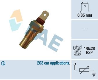FAE Temperatuursensor 31570 FAE 31570 Temperatuurvoeler HYUNDAI Lantra II Sedan (J-2) goedkoop