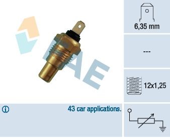 FAE Andur, Jahutusvedeliku temp. 31650 Temperatuuriandurid FAE Nissan 280 ZX,ZXT 31650