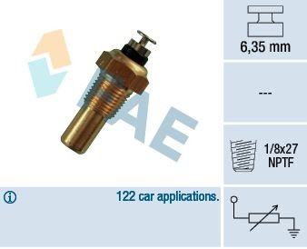 Kylvätsketemperatursensor FAE 32070 FAE 32070 Motortemperaturgivare CHEVROLET TACUMA 2022