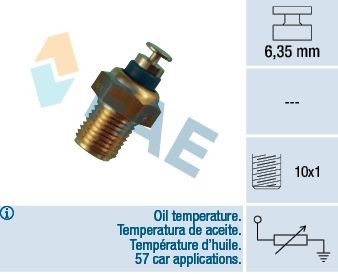 FAE Devējs, Eļļas temperatūra 32200 Devējs eļļas temperatūra FAE BMW X1 32200