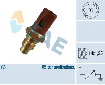 FAE Sensor, motortemperatur 32240 Kjølevæsketemperatursensor FAE Porsche BOXSTER 32240