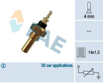FAE Sensore, Temperatura refrigerante 32330 32330 Sensore di temperatura FAE MERCEDES-BENZ VARIO costo