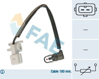 FAE Devējs, Ārējā temperatūra 33185 33185 Āra temperatūras sensors NISSAN PIXO FAE
