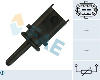 Sensor, temperatuur binnenkomende lucht FAE 33222 FAE 33222 Temperatuursensor PORSCHE 911 1999