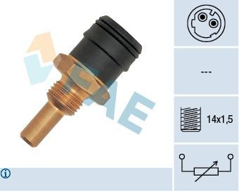 FAE Sensor, kylmedietemperatur 33280 33280 FAE termokontakt kylvätskevarning Mercedes R-klass