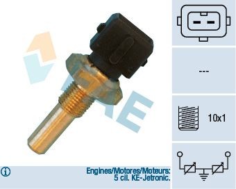 FAE Sensor, motortemperatur 33410 Temperatursensor FAE Audi R8 33410