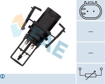 FAE Sensor, temperatura do ar de admissão 33504 FAE 33504 originais Sensor temperatura do ar de admissão Mercedes W220 custo