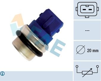 FAE Sensor, motortemperatur 33630 33630 Kjølevæsketemperatursensor AUDI 80 FAE