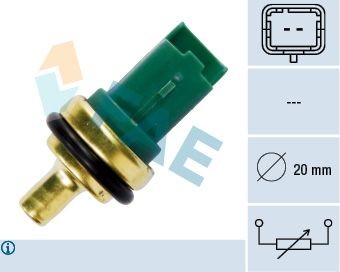 FAE Sensor, temperatura do líquido de refrigeração 33706 Sensores Peugeot Expert Tepee: Sensor, temperatura do líquido de refrigeração FAE 33706
