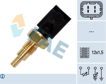 FAE Sensor, kylmedietemperatur 33723 33723 FAE kylvätsketemperaturgivare Alfa Romeo 164