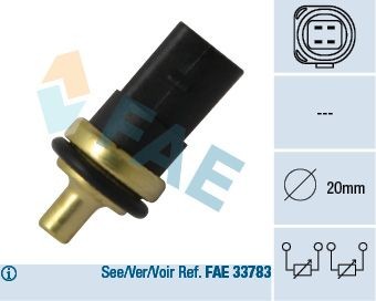 FAE Kylvätsketemperatursensor 33781 33781 FAE temperaturgivare AUDI ALLROAD