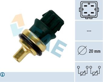 FAE Kylvätsketemperatursensor 33782 33782 FAE tempgivare Škoda SUPERB