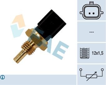 FAE Sensor, motortemperatur 33840 Kjølevæsketemperatursensor FAE Nissan X-TRAIL 33840