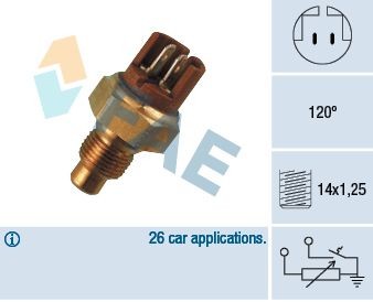 FAE Temperatuursensor 34130 Renault TRAFIC Koelvloeistof temperatuur sensor FAE 34130