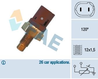 FAE Temperatuursensor 34390 34390 Koelvloeistof temperatuur sensor FAE RENAULT MEGANE