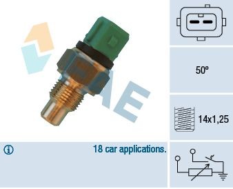FAE Sensor, motortemperatur 34430 Kjølevæsketemperatursensor FAE SAXO 34430 billige