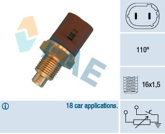 FAE Temperatuursensor 34450 Koelmiddeltemperatuursensor FAE TRAFIC 34450 goedkoop