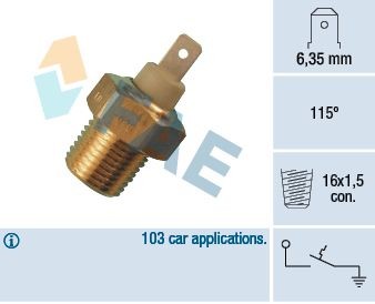 FAE Temperatuurschakelaar, koelmiddelwaarschuwingslamp 35070 Temperatuurschakelaar radiateurventilator FAE PUNTO 35070 goedkoop