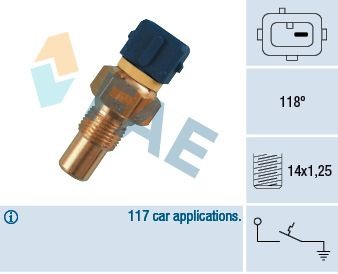 FAE Teplotný spínač kontrolky teploty chladenia 35290 FAE 35290 Teplotný spínač kontrolky teploty chladenia