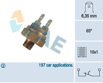 FAE Temperatuurschakelaar, radiateurventilator 35440 Audi A6 Temperatuurschakelaar radiateurventilator FAE 35440