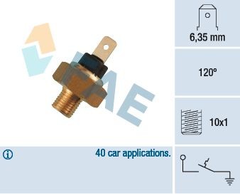 FAE Interruptor de temp., luz avisadora líquido de refrigeração 35520 FAE 35520 originais Interruptor de temperatura ventilador do radiador RENAULT CAPTUR preço