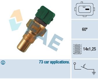 Termokontakt, kylvätskevarning FAE 35610 FAE 35610 Termokontakt kylarfläkt SUZUKI SAMURAI 2001