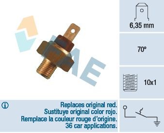 FAE Termocontatto, Spia segnalazione refrigerante 35660 35660 costo Termocontatto ventola radiatore Volkswagen TRANSPORTER FAE