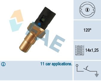 FAE Temperaturbryter, kjølevifte 35750 FAE 35750 Temperaturbryter kjølevifte Renault Clio 2 originale pris