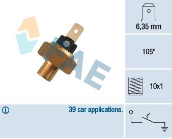 FAE Temperaturschalter, Kühlmittelwarnlampe 35820 35820 FAE Thermoschalter Lüfter SSANGYONG Kosten