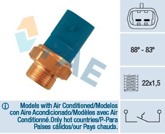 FAE Temperature Switch, radiator fan 36260 FAE 36260 Opel Insignia B Sports Tourer coolant fan switch replacement