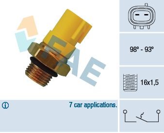 FAE Termocontatto ventola radiatore 36520 36520 Termocontatto ventola radiatore FAE MAZDA 2 costo