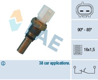 FAE Interruptor de temperatura, ventilador do radiador 36540 FAE 36540 Interruptor de temperatura ventilador do radiador Toyota Avensis T27 Carrinha preço