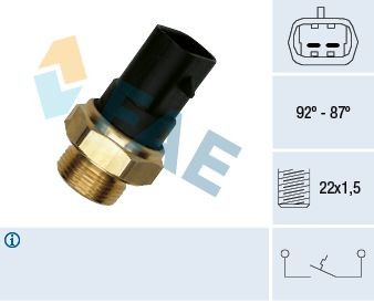 Temperatuurilülitus, radiaatorivent. FAE 37220 FAE 37220 IVECO Daily 2012 Temperatuurilülitus radiaatoriventilaator