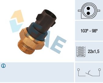 FAE Temperaturschalter, Kühlerlüfter 37290 37290 FAE SSANGYONG Temperaturschalter Kühlerlüfter