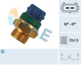 FAE Temperatuurschakelaar, radiateurventilator 37680 Temperatuurschakelaar radiateurventilator FAE 607 37680 goedkoop