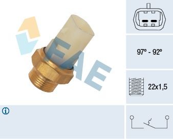 FAE Interruptor de temperatura, ventilador do radiador 37710 FAE 37710 Interruptor de temperatura ventilador do radiador Opel Astra J gtc preço
