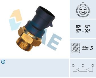 Termocontatto ventola radiatore FAE 37910 FAE 37910 Bulbo radiatore Fiat PUNTO 2017